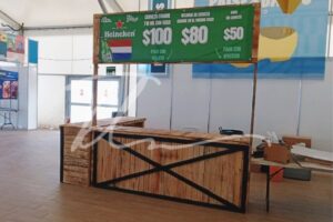 Barra de bebidas vintage natural