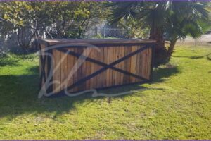 Barra de bebidas vintage natural