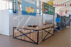 Barra de bebidas vintage natural