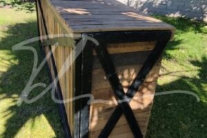 Barra de bebidas vintage natural