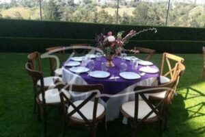 Mesa sencilla, silla Cross Back Mesa sencilla, silla Cross Back